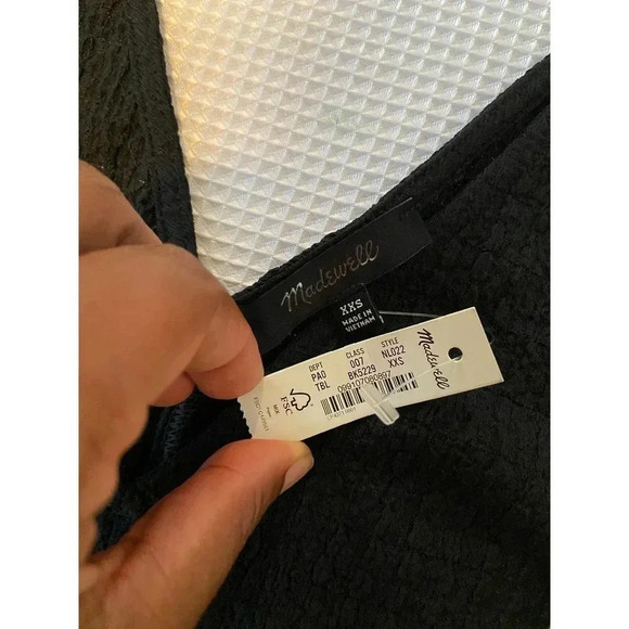 Madewell V-Neck Sleeveless Crop Top SIZE XXS - Picture 4 of 5